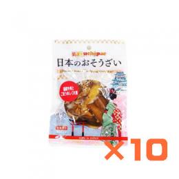 【10袋】ウチノ　国産牛肉とごぼうのしぐれ煮　120g×10袋