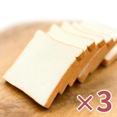 【3個セット】　ポン・キュッ・ポン　米粉パン(グルテンフリー&ビーガン)　6枚×3個