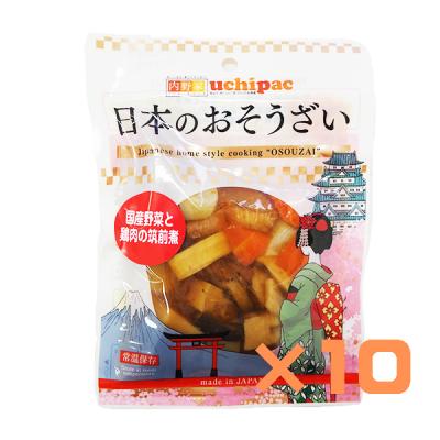 【10袋】ウチノ国産野菜と鶏肉の筑前煮　120g×10袋