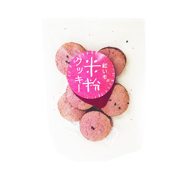 あけぼの会　紅芋の米粉クッキー　65g・1袋