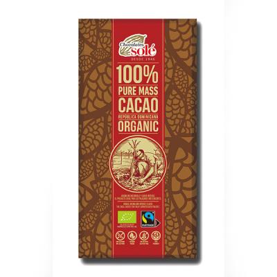 【フードロス対象品】chocolatesole OGダークチョコレート　100%　100g・1枚