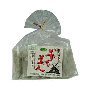 【島】有機白米よもぎ角餅　6個・1袋
