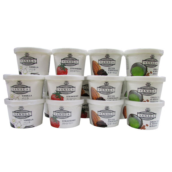 【こだわりや限定セット】VANAGAスーパープレミアムアイスクリームセット 4種18個入・1セット