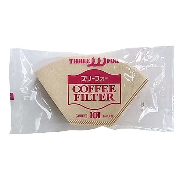 コーヒーフィルター エコロジーブラウン101　40枚/1〜2人用・1袋