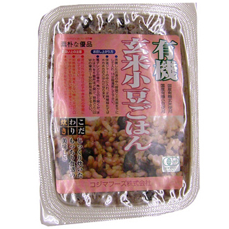 有機玄米小豆ごはん　160g・1パック