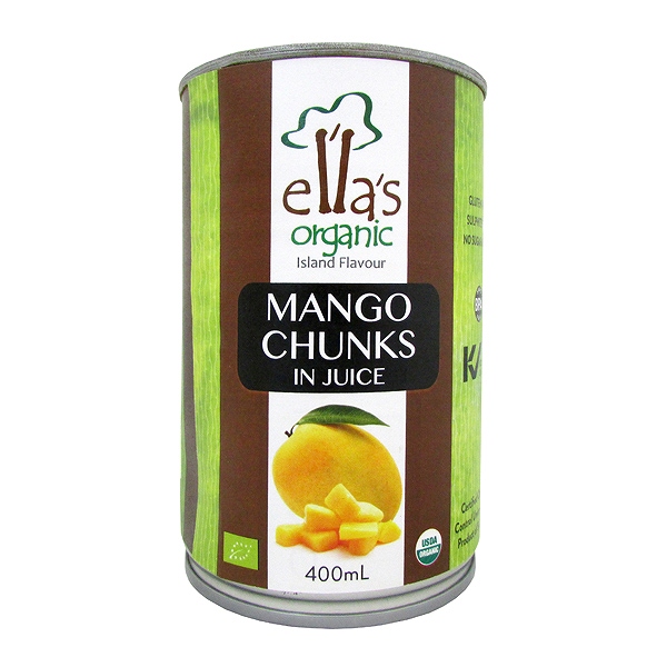 ella's organic 有機マンゴー缶　400g・1缶