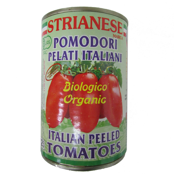 ストリアネーゼ 有機トマトジュースづけ(ホール)　400g・1缶