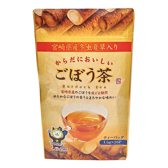 宮崎県産冬虫夏草入り からだにおいしいごぼう茶　1.5g×25・1袋