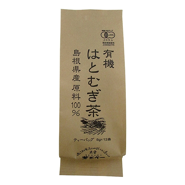【島】島根産有機はとむぎ茶T/B　8g×12・1袋