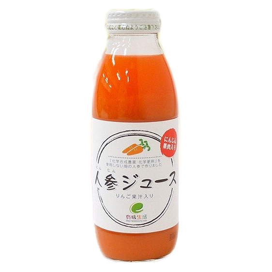 人参ジュース(りんご果汁入り)　350ml・1本