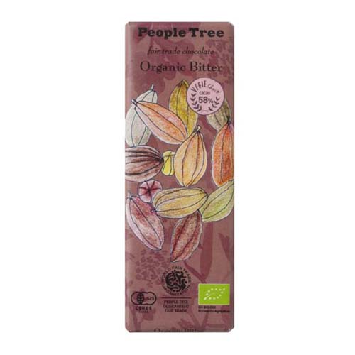 PeopleTree フェアトレードチョコレート(ビター)　50g・1枚